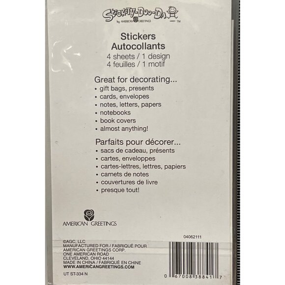 Autumn Thanksgiving Stickers 184 Count By American Greetings 04062111 - Picture 2 of 2